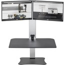 Victor High Rise Electric Dual Monitor Height Adjustable Standing Desk Workstation