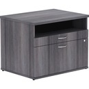 Lorell Relevance Series 2-Drawer File Cabinet Credenza w/Open Shelf