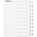 Business Source Table of Content Quick Index Dividers