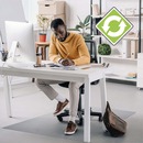 Ecotex&reg; Enhanced Polymer Rectangular Chair Mat with Anti-Slip Backing for Hard Floors - 30" x 48"