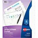 Avery&reg; Write & Erase Pocket Plastic Dividers