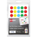 Avery&reg; See Thru Removable Colour Coding Labels