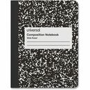Universal Composition Book, Wide/Legal Rule, Black Marble Cover, (100) 9.75 x 7.5 Sheets