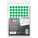 Avery&reg; Removable Colour Coding Labels Handwrite, ½" , Green