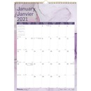 Blueline Monthly Wall Calendar 2021, Quartz