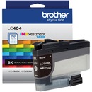 Brother INKvestment LC404BK Original Standard Yield Inkjet Ink Cartridge - Single Pack - Black - 1 Each