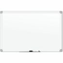 U Brands White Aluminum Framed Magnetic Porcelain Steel Board, 72" X 47"