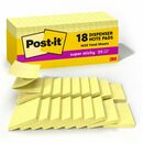 Post-it&reg; Super Sticky Dispenser Notes - Canary Yellow