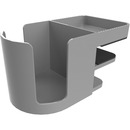 Deflecto Standing Desk Cup Holder Grey