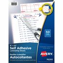 Avery® Self Adhesive Laminating Sheets, 9" x 12" , 50/pk