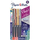 Paper Mate Flair Metallic Markers Assorted Colours 4/pkg