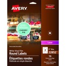 Avery&reg; Print-to-the-Edge Vinyl Signs 5" Round White 16/pkg