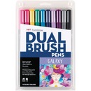 Tombow Dual Brush Pens Assorted Galaxy Colours 10/pkg
