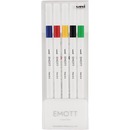 uniball™ Emott Fine Line Markers 0.4 mm Assorted Colours 5/pkg