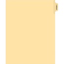 Supreme Legal Exhibit Dividers Buff # index, Letter Size, Pack of 25