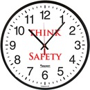 SKILCRAFT Think Safety Message Wall Clock