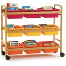 Copernicus Bamboo Book Brower Cart with Nine Tubs
