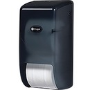 Kruger NOIR Micro-Max+ Twin Bathroom Tissue Dispenser Vertical Smoke