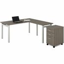 Offices To Go Newland "L" Shaped Desk with Pedestal - 66"w x 66"d