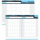 DayTimer 30/60 Day Undated Laminated Reversible Planner, 23"x 30"