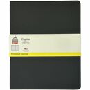 Dome Personal Journal - 8×10 Inch Softcover Black Lined Journal Notebook