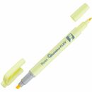Pentel Illumina Flex Dual Tip Highlighters Pastel Yellow 10/box
