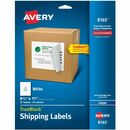 Avery&reg; Shipping Address Labels, Inkjet Printers, 25 Labels, Full Sheet Labels, Permanent Adhesive, TrueBlock&reg; (8165)