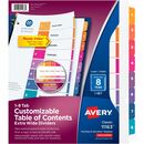 Avery&reg; Ready Index Extra-Wide Binder Dividers - Customizable Table of Contents