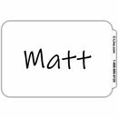 C-Line Plain White Self-adhesive Name Badges