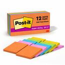 Post-it&reg; Super Sticky Notes - Energy Boost Color Collection