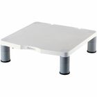 Fellowes Standard Monitor Riser - Up to 21" Screen Support - 60 lb Load Capacity - CRT, LCD Display Type Supported - 4" Height x 13.13" Width x 13.50" Depth - Desktop - Plastic - Graphite, Platinum FEL91712