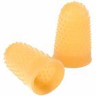 ACCO Rubber Finger Tips - #11.5 with 0.63" Diameter - Medium Size - Rubber - Amber - 12 / Box ACC54035
