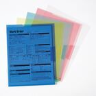 Smead Letter File Jacket - 8 1/2" x 11" - Polypropylene - Blue, Clear, Green, Red, Yellow - 5 / Pack SMD85750