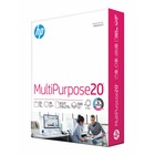 HP Multipurpose20 Copy Paper - White - 96 Brightness - Letter - 8 1/2" x 11" - 20 lb Basis Weight - Smooth - Quick Drying, Smear Resistant - White - 500 / Pack HEW112000