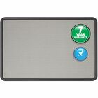Quartet Contour Bulletin Board - 24" Board Height x 36" Board Width - Gray Fabric Surface - Durable, Self-healing - Black Frame - 1 Each QRT7693G
