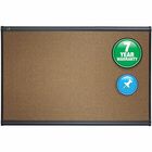 Quartet Prestige Bulletin Board - 24" Board Height x 36" Board Width - Brown Cork Surface - Self-healing, Durable - Light Cherry Frame - 1 Each QRTB243LC
