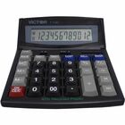 Victor 1190 Desktop Display Calculator - Easy-to-read Display, Large LCD, Tilt Display, Sign Change, Automatic Power Down, Independent Memory, Battery Backup, Environmentally Friendly, 3-Key Memory - Battery/Solar Powered - 1" Height x 5.9" Width x 7.8" D VCT1190