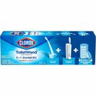 Clorox ToiletWand Disposable Toilet Cleaning Starter Kit - Blue, White - 1 Kit CLO03191