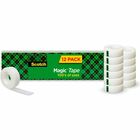 Scotch 3/4"W Magic Tape - 27.78 yd Length x 0.75" Width - 1" Core - Matte - Clear - For Multipurpose - 12 / Pack MMM810K12