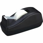 Scotch Deluxe Desk Dispenser - Holds Total 1 Tape(s) - 1" Core - Refillable - Non-skid Base - Plastic - Black - 1 Each MMMC40BK