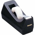 Scotch C38 Desk Tape Dispenser - Holds Total 1 Tape(s) - 1" Core - Plastic - Black - 1 Each MMMC38BK