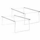Smead Hanging Folder Frames - Legal - 23" to 27" Long - Steel - Gray - 2 / Pack SMD64873