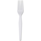 Dixie Heavyweight Disposable Forks by GP Pro - White - 1000 / Carton DXEFH217