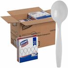 Dixie Heavyweight Dispoable Soup Spoons Grab-N-Go by GP Pro - Soup Spoon - 1 x Soup Spoon - White - 100 / Box DXESH207