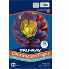 Tru-Ray Heavyweight Construction Paper - 12" Width x 9" Length - White - Sulphite - 50 / Pack PAC103026