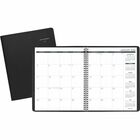 At-A-Glance Planner - Large - Julian Dates - Monthly - 15 Month - January 2026 to March 2027 - 1 Month Double Page Layout - 9" x 11" Sheet Size - White Sheet - Wire Bound - White, Black - Faux Leather - Black Cover - Phone Directory, Reference Calendar, A AAG7026005