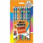 BIC Xtra Strong No. 2 Mechanical Pencils - 0.9 mm Black Lead - #2 - Assorted Barrel - 24 / Pack BICMPLWP241