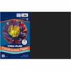 Tru-Ray Heavyweight Construction Paper - Art, Craft - 18" Width x 12" Length - 76 lb Basis Weight - Black - Paper - 50 / Pack PAC103061
