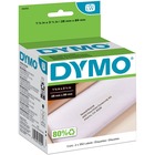 Dymo LabelWriter Address Labels - 1 1/8" Width x 3 1/2" Length - White - Paper - Self-adhesive - 350 / Roll - 2 / Box DYM30252