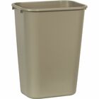 Rubbermaid Commercial 41 QT Large Deskside Wastebasket - 10.25 gal Capacity - Rectangular - Durable, Dent Resistant, Rust Resistant, Easy to Clean - 20" Height x 11.3" Width x 15.3" Depth - Plastic - Beige - 1 Each RCP295700BG